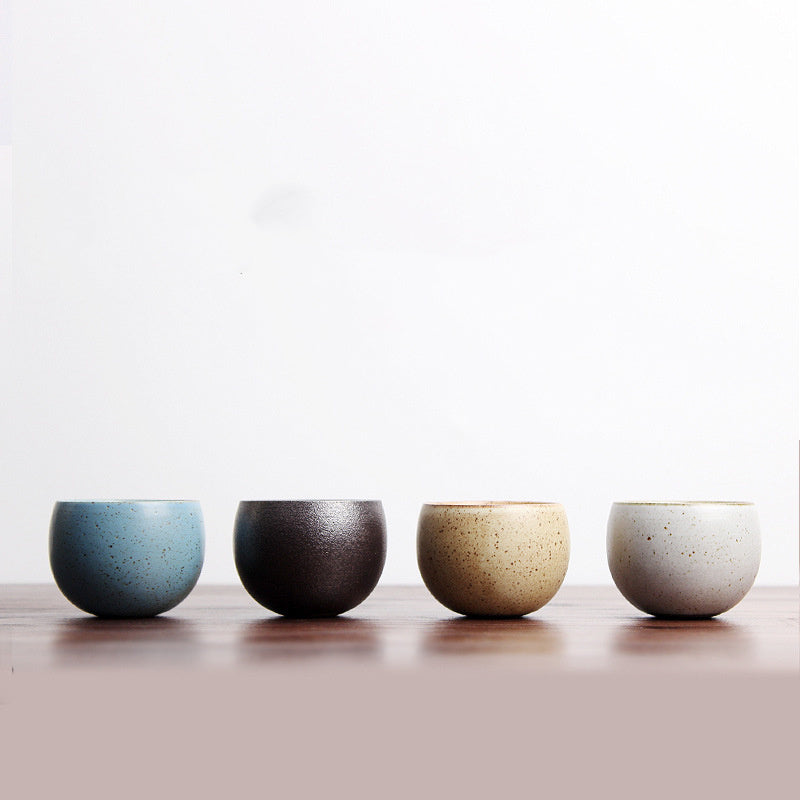 Japanese Ceramic Tea Cup | Handmade Hantao Style Fall Pattern Green Tea Cup (120ml)