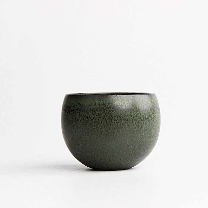 Japanese Ceramic Tea Cup | Handmade Hantao Style Fall Pattern Green Tea Cup (120ml)