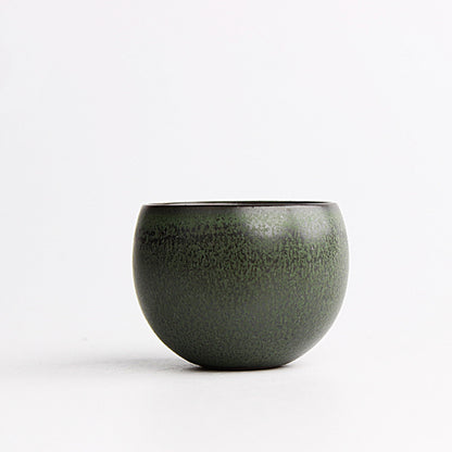 Japanese Ceramic Tea Cup | Handmade Hantao Style Fall Pattern Green Tea Cup (120ml)