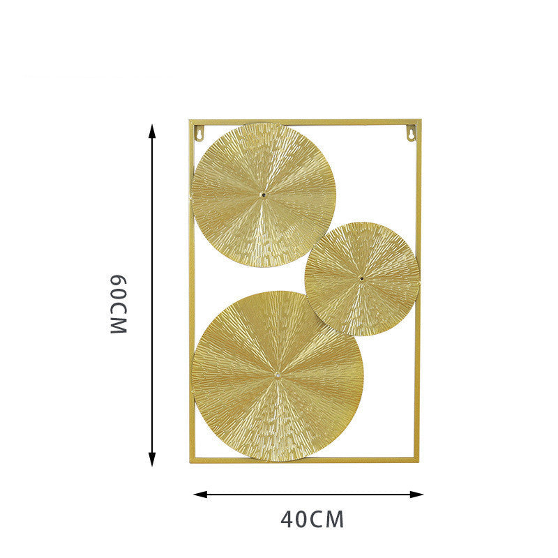 Wrought Iron Wall Art Hanging | Large Metal Leaf Ornament for Living Room Decor