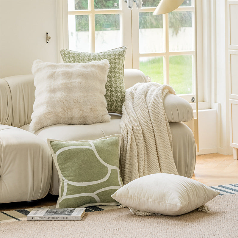 Nordic Modern Minimalist Throw Pillow Cover | Pure Cotton Cream Style Sofa Decor
