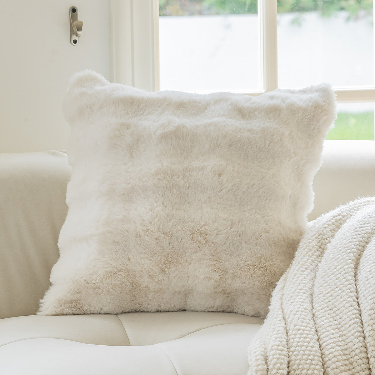 Nordic Modern Minimalist Throw Pillow Cover | Pure Cotton Cream Style Sofa Decor