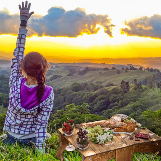 Portable Picnic Basket with Wooden Table | Foldable Outdoor Storage Box for Camping & Beach